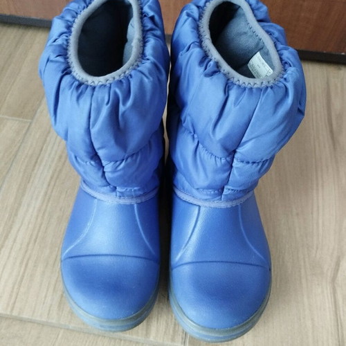 Crocs kids' rain boots used, blue, sizes 28-29