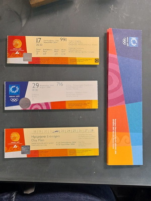 Εισιτήρια Ολυμπιακών Αγώνων Αθήνα 2004 μεταχειρισμένα, πακέτο 3