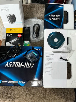 Desktop AMD Ryzen 5 4600GE new with DEEPCOOL AG200 and ASROCK A520M-HDV