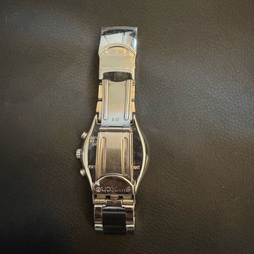 Ρολόι Swatch Irony Chrono Black Sparkle γυναικείο σαν καινούργιο, ατσάλι και μαύρο με κρύσταλλα