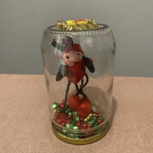 Decorative vase with ladybug new