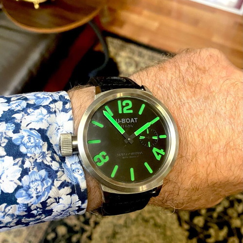 U-BOAT Huge mechanical watch used with 50mm luminous dial