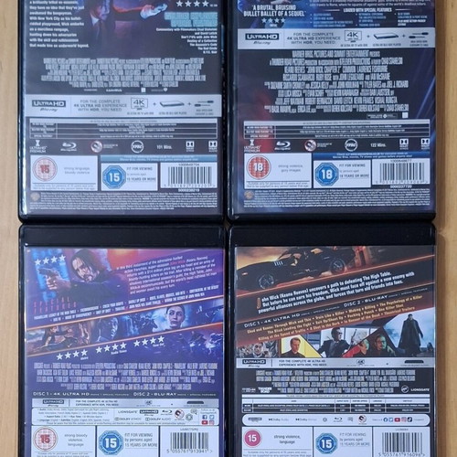 John Wick Chapters 1-4 4K Ultra HD Blu-ray set