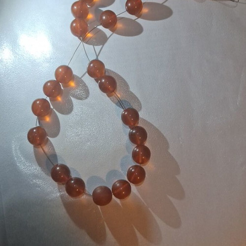 Amber worry beads like new, handmade with 27 round beads