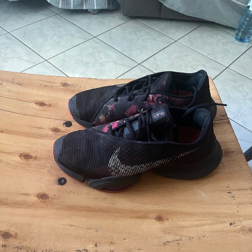 Nike Air Max Zoom sneakers, black and red