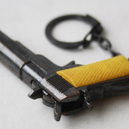Colt 45 metal keychain 80's new