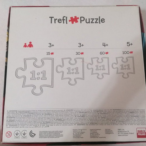 Trefl Cars 3 puzzle used, 3 designs, 20pcs 36pcs 50pcs