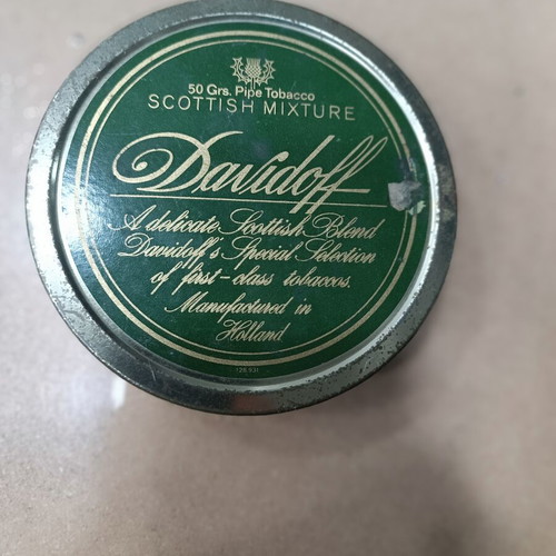 Davidoff tobacco box used, collectible