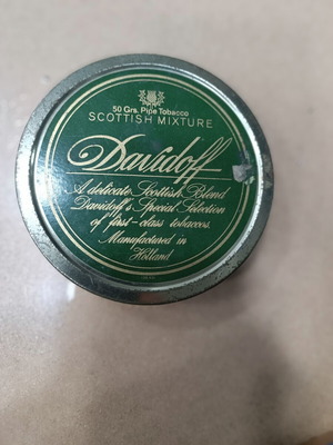 Davidoff tobacco box used, collectible