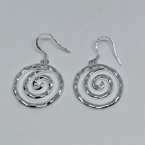 Spiral Earrings silver color like new