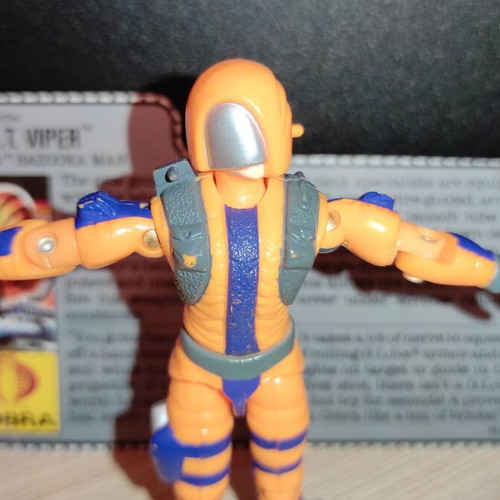 G.I.JOE Heat-Viper (v1) 1989 action figure used, complete with accessories