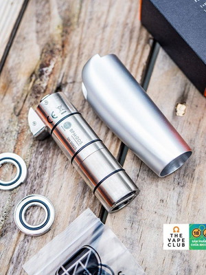 BP Mods Hilt Mosfet Mod ασημί καινούργιο, προσαρμόσιμο 18350/18650