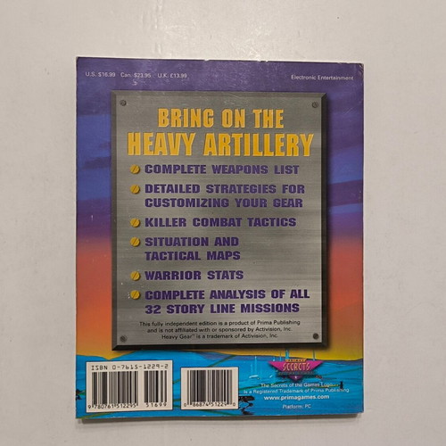 Strategy Guide - Heavy Gear like new, in English