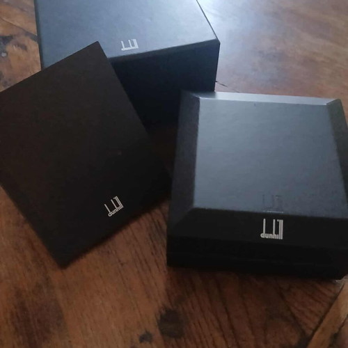 Dunhill silver cufflinks new in box