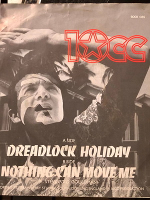 10cc Dreadlock Holiday βινύλιο 7" σαν καινούργιο, rock