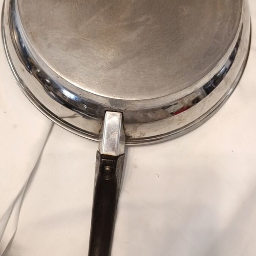 Vintage Stainless Steel Frying Pan 23cm with AMC Visiotherm Lid like new