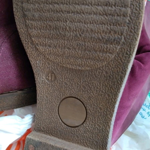 Boots burgundy size 41 like new