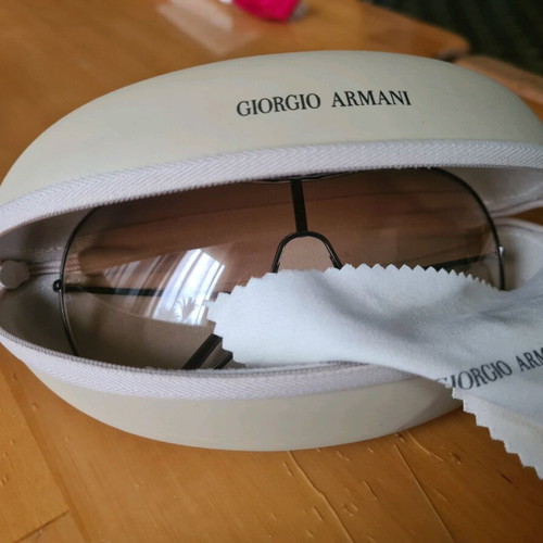 Giorgio Armani mask sunglasses new, beige and brown