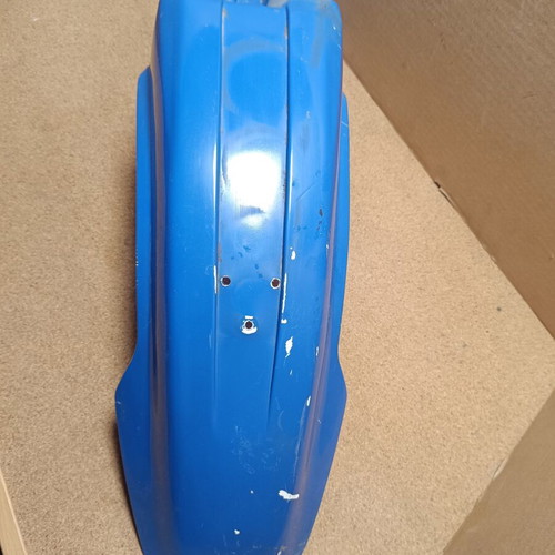 Yamaha front fender motocross enduro, white painted blue