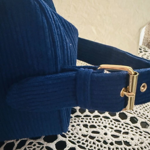 Carolina Herrera large toiletry bag, royal blue
