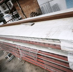 Ceiling panels 13 pcs 52 sqm and 2 iron bars 6m new