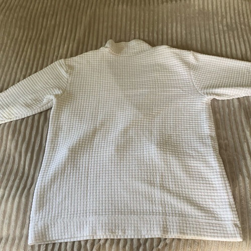 White women's blouse like new, one size fits M/L or baggy S