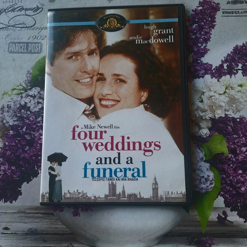 Four Weddings and a Funeral DVD used, romantic comedy with subtitles