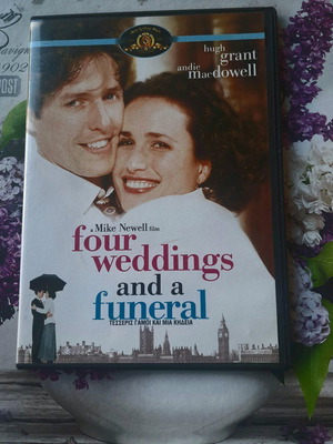 Four Weddings and a Funeral DVD used, romantic comedy with subtitles