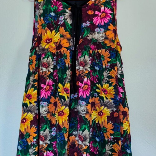 Zara floral short dress with integrated bodysuit, like new