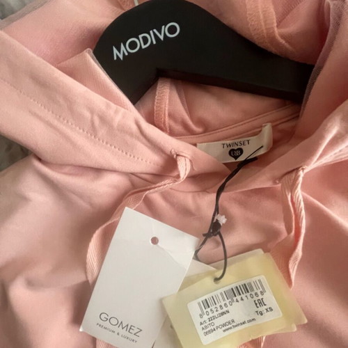 Twinset dress pink new with tags, size XS oversize