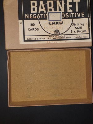 Barnet photographic paper collectible box cardboard