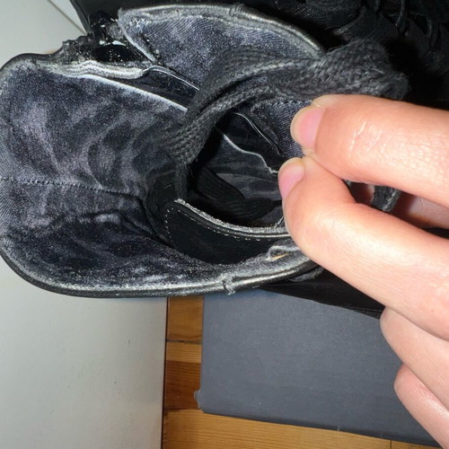 Bershka leather boots like new, black, size 37