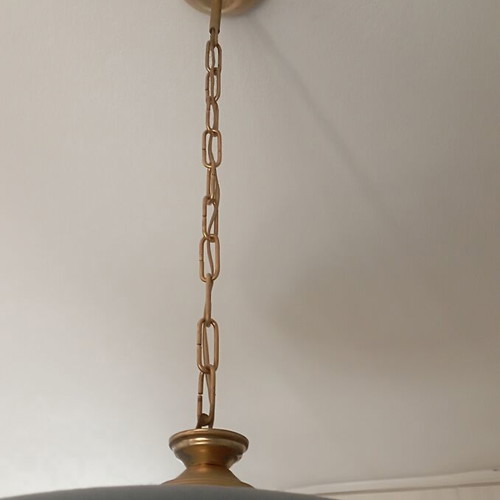 Viokef pendant lamp opal blue like new