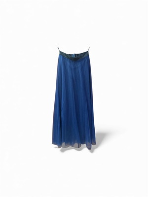 Benissimo Blue Maxi Tulle Skirt Like New