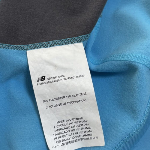 New Balance women's sports shirt size M like new, blue