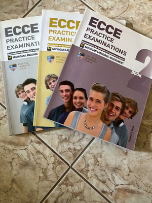 ECCE Practice Examinations English books like new, set of three