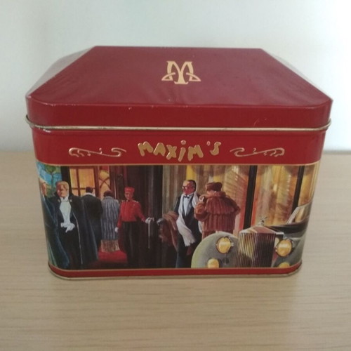 Maxim's de Paris metal box used