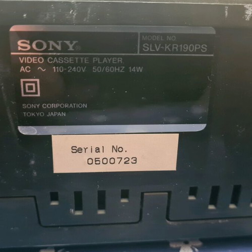 Sony SLV-KR190PS VHS video cassette player used