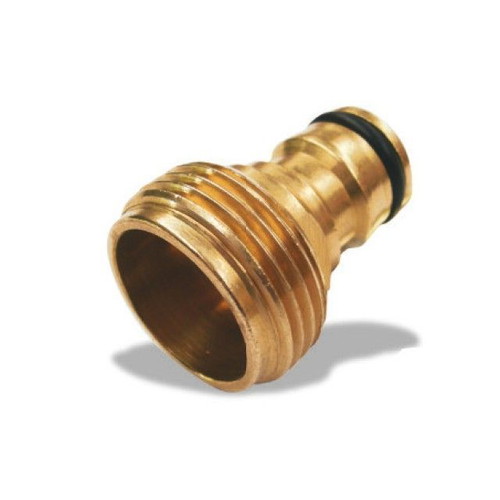 Brass faucet connectors new, set of 2 for garden watering