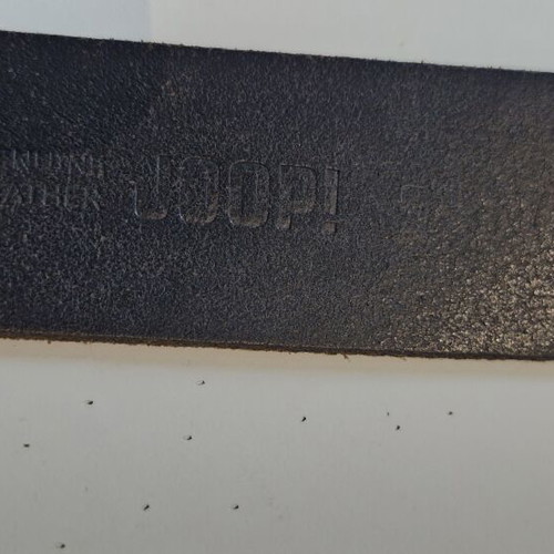 Joop! Jeans leather belt used, vintage with metal buckle size 75
