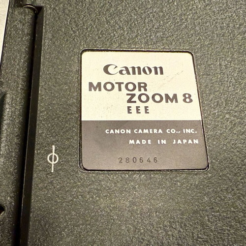 Vintage camera Canon Motor Zoom 8 EEE used, antique collectible model 1962