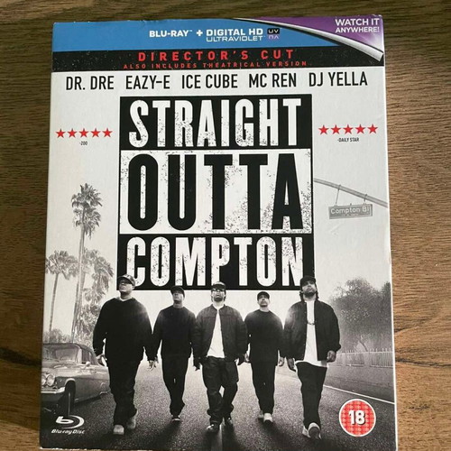 Straight Outta Compton Blu-ray brand new with slipcover