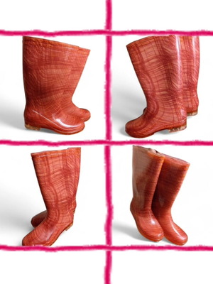 Verde rain boots size 39 pink new