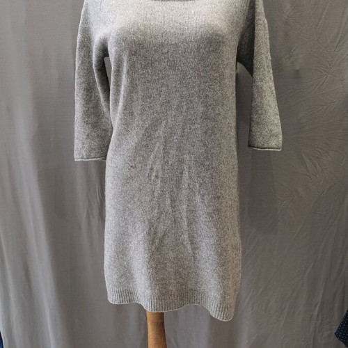 Wool dress used 80% wool 20% cashmere gray size M-L Massimo Rebecchi