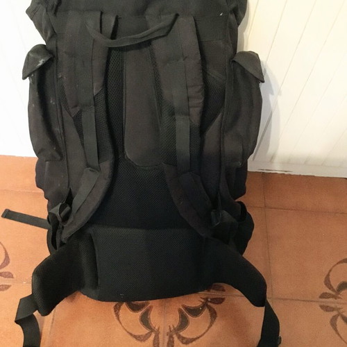 Armymania military backpack 100L with waterproof cover, black