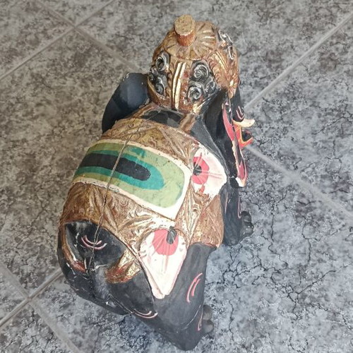 Wooden elephant figurine from Africa