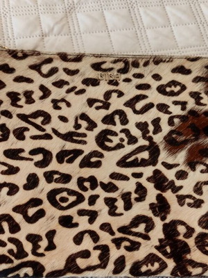 Animal Print BIBA Clutch Bag like new, pony skin effect