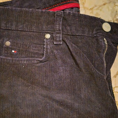 Blue corduroy pants Tommy Hilfiger like new, size L