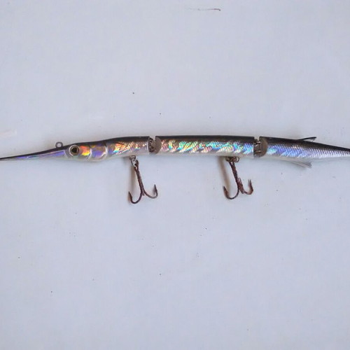 Strike Pro artificial lure needlefish 3-joint, holographic finish