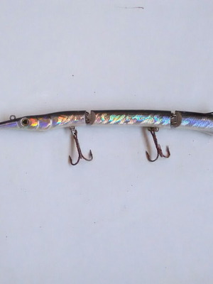 Strike Pro artificial lure needlefish 3-joint, holographic finish